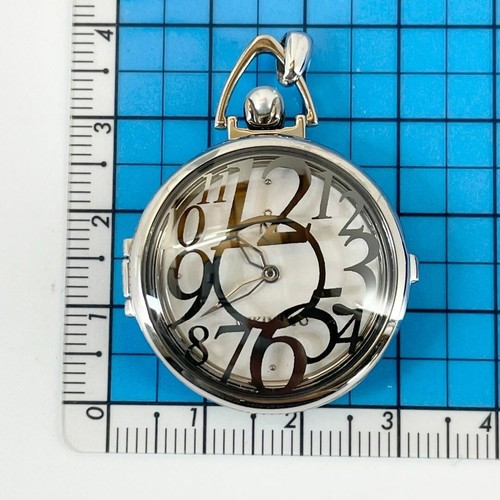 Mikimoto Pocket Quartz Watch Silver 925 Women Pendant Necklace Used Japan - Picture 16 of 24