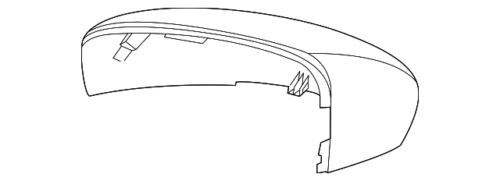 Cubierta del espejo exterior izquierdo para Ford Escape 2020-2025 (N/P LJ6Z-17D743-BBPTM)