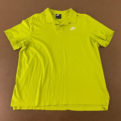 Nike Sportswear Men's Size XL Lime Green Short Sleeve Matchup