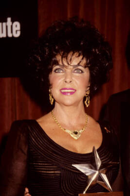 Elizabeth Taylor at 21st AFI Lifetime Achievement Awards Honor- 1993 Old Photo 7