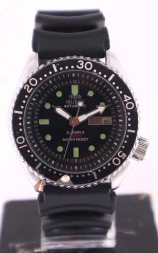 Reloj Orient Diver Automático 21J Esfera Negra D/D Todo Funcionamiento Hombre "Stay Puntual" - Imagen 2 de 11