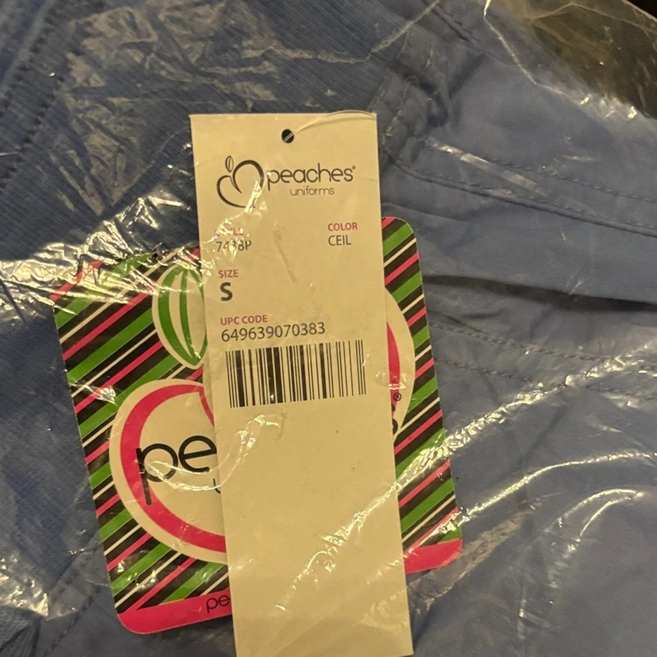 Pantalones Médicos Peaches Pequeño Confort Techo Azul Nuevos en Paquete Foto 3 de 3