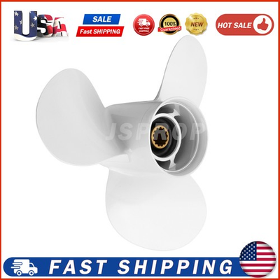 #ad #ad 11 3 8x12 Boat Propeller 13 Spline fit Yamaha Engines 25 60HP NO.663 45952 02 EL $45.99