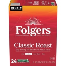 Folgers Classic Medium Roast Coffee Pods - Keurig K-Cup Pods