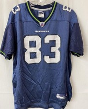 Vintage Reebok NFL Seattle Seahawks Deion Branch #83 Youth XL Football Jersey