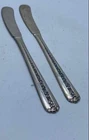 Towle Sterling Silver 5 7/8" Ornate Design Butter Knives Set 2 pcs 52.5g