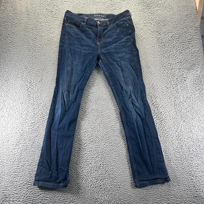 Marks & Spencer Jeans Womens 32x30 Blue Cotton Denim Straight Workwear Faded