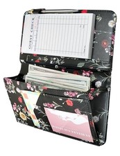 Server Book with Zipper Pocket & Magnetic Closure for Waitstaff Organizer