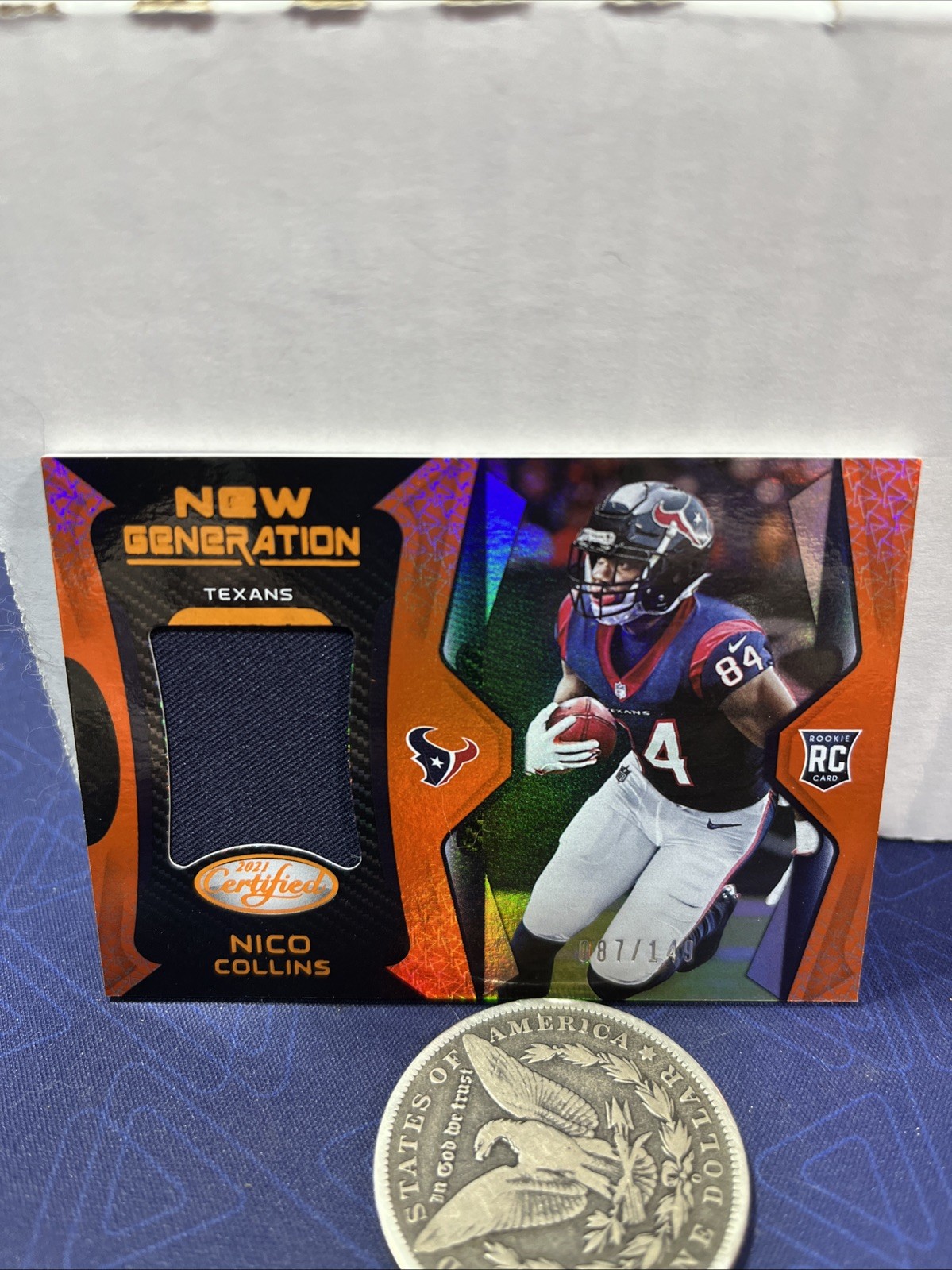 Nico Collins Panini Certified New Generation Jerseys #NG30 Mirror Orange