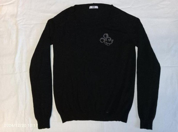 Women Iceberg Sweater Black Angora 36 / S / 44