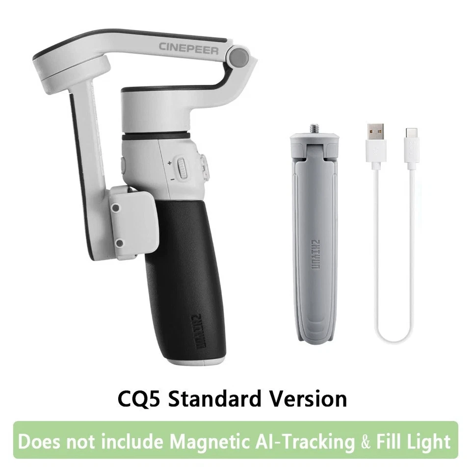 ZHIYUN CQ5 3-Achsen-Handy Stabilisator,Gimbal mit Fokuskontrolle, Face Tracking - Bild 2 von 4