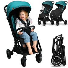 Poussette pliante jusqu'à 22 kg roues pivotantes moustiquaire sangle 5 points