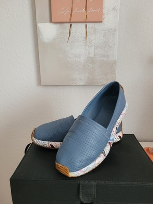 Manitu Damen Schuhe Gr. 37, Leder,  Blau