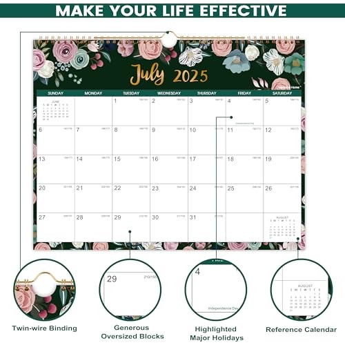 Calendar 2025-2026 - Jul. 2025 - Dec. 2026, Wall Calendar 2025-2026, 18-Month - Picture 4 of 8
