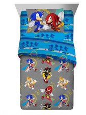 Sonic the Hedgehog "Retro Run" Kids Twin Bed Set-W83866140794