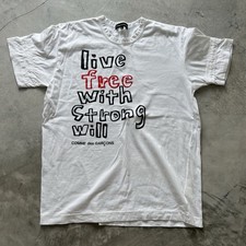 Comme Des Garcons T-Shirt Live Free With Stro...