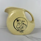 Fiestaware 64oz Large Disc Pitcher “Dancing Lady” Chartruse Retired U.S.A Yellow