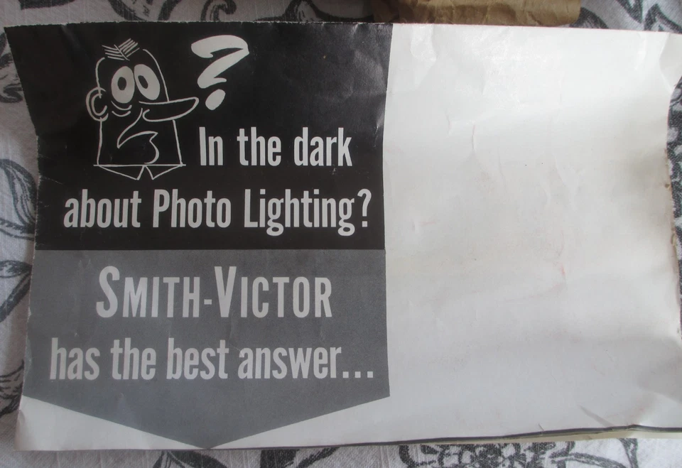 Vintage 1954 SMITH VICTOR BAR-LITE Photography Light 2 Bulb Model No. L-2 W/Box - Image 2 of 4