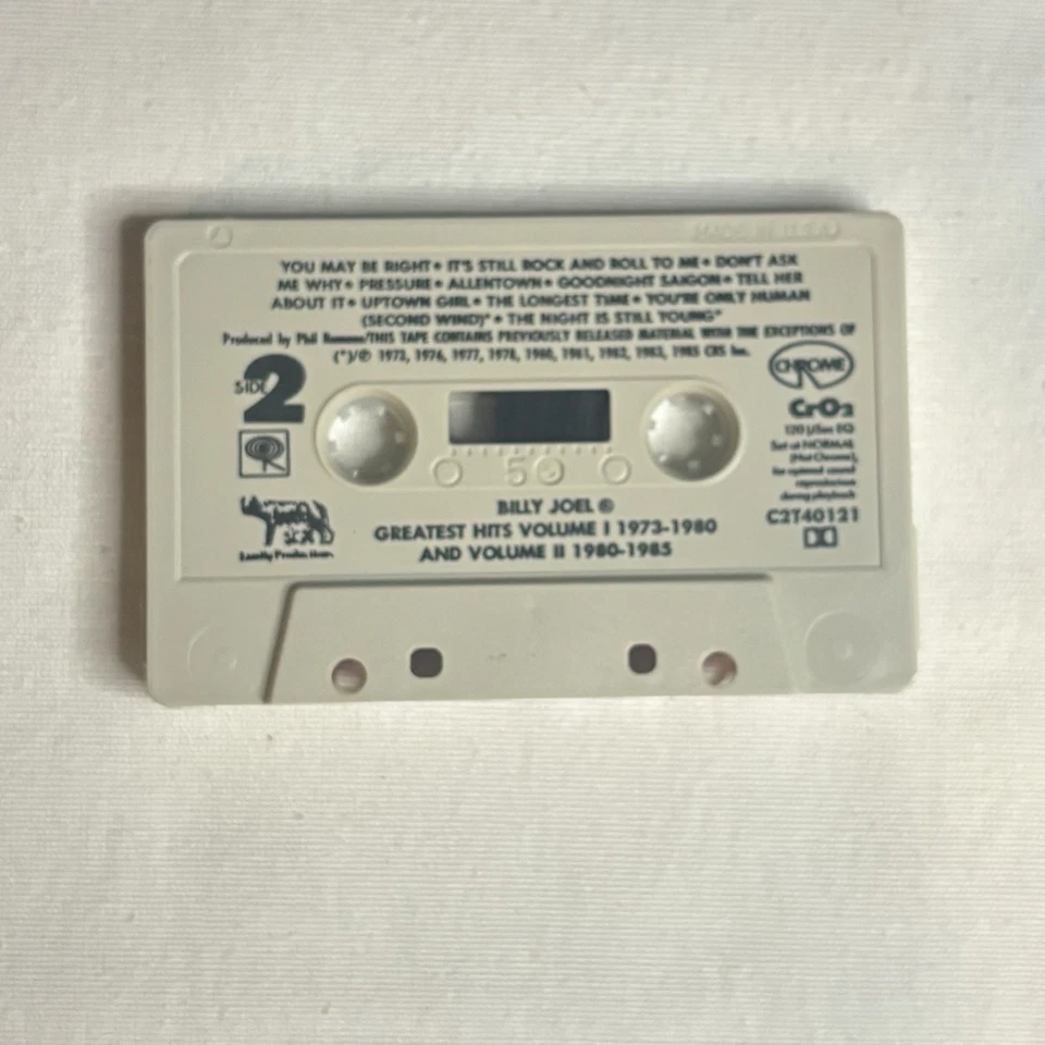Billy Joel Greatest Hits Volume I And II Cassette 1985 Columbia - Image 4 of 4