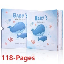 Boy Baby Book of Memories Blue Keepsake Photo Album, Our Baby Boy Memory Book