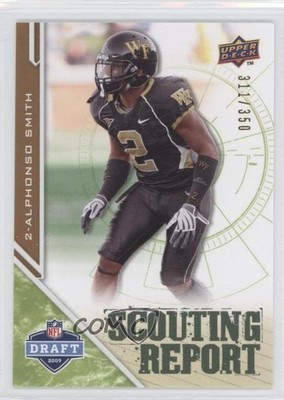 2009 Draft Edition Scouting Report Green /350 Alphonso Smith #212 Rookie RC 0c2