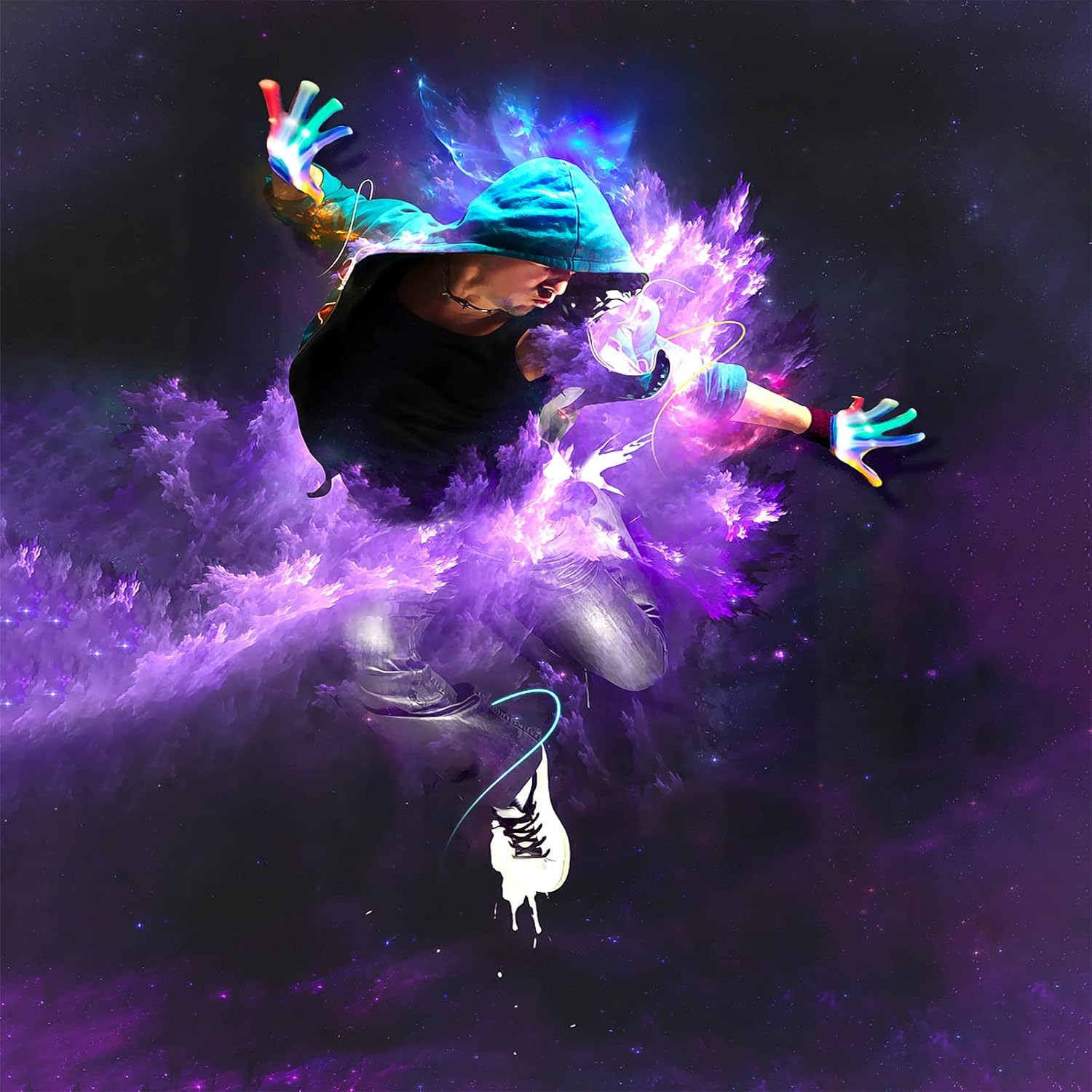 LED Gloves for Kids, Teens & Adults - Finger Light Gloves with 5 Colors/6 Modes