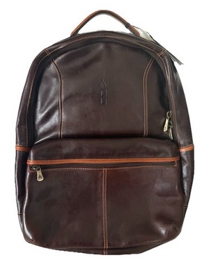 Links & Kings Leather Sundance Backpack Brown Zip Closure Men 
