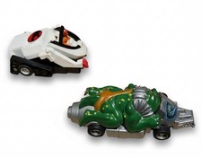 Tyco ThunderCats HO Slot Car Set - Thundertank  Fistpounder - TESTED AND RUNS 