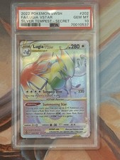 Pokemon Lugia VSTAR 2022 Silver Tempest Rainbow Rare Card 202/195 PSA 10 on eBay