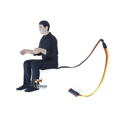 TOUCAN RC HOBBY 1:14 Männlicher Fahrer Drehbarer Kopf Elektrischer Kopf für RC Traktor Dumper