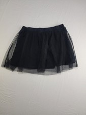 Faded Glory Girls Size 6 Black Tulle Tutu Skirt Layered Elastic Waist Dance...