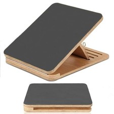 Foldable Calf Stretcher, Portable Wooden Slant Board for Calf Stretching