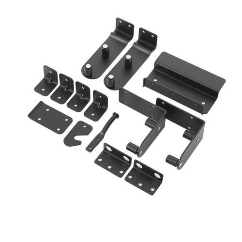 3x38.5x52inch Deck Hardware Kit Sliding Gate Rust Resistant Powder Coated Steel - Picture 3 of 14