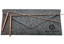 Spirit Hunter 99.9 Copper Dowsing Rod- 2PCS Divining Rods with Bag - Detect Gol