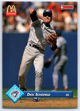 1993 Donruss McDonald's Toronto Blue Jays Great Moments Dick Schofield Toronto