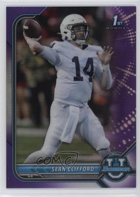 2021-22 Bowman U Chrome Prospects Purple Refractor Sean Clifford #70 11sd