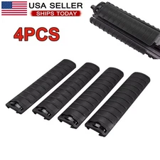4pcs/Pack Tactical Rail Cover Protector Picatinny Rail Panel Ribbed USA