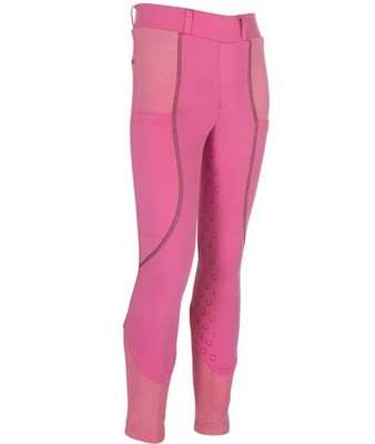 HyPERFORMANCE Leggings Da Equitazione Con Stelle – Per Bambine, In Poliestere E Spandex, Con Stelle In Silicone Antiscivolo E Tasca