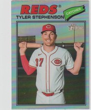 2026 TOPPS HERITAGE TYLER STEPHENSON C REDS #138 CHROME REFRACTOR SP