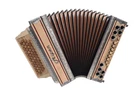 Styrian Harmonica G C F B Alps Natural Birch Antique Fully Equipped