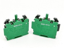 New Lot of 2 Allen Bradley 800E-4X10 Contact Block 600V 3A Ser. B - No Box