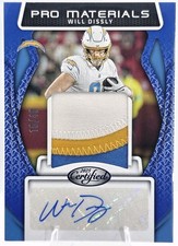 2025 Panini Certified - Pro Materials Signatures Will Dissly #PMS-WDY Blue /49