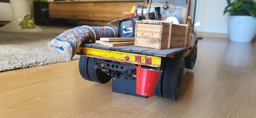 Crawler Truck 1:10 Farmer Truck mit ESC Licht Rostoptik Blattfedern Eigenbau - Bild 6 von 18