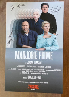 MARJORIE PRIME Broadway Full Cast SIGNED Window Card Poster 2ndStage June Squibb