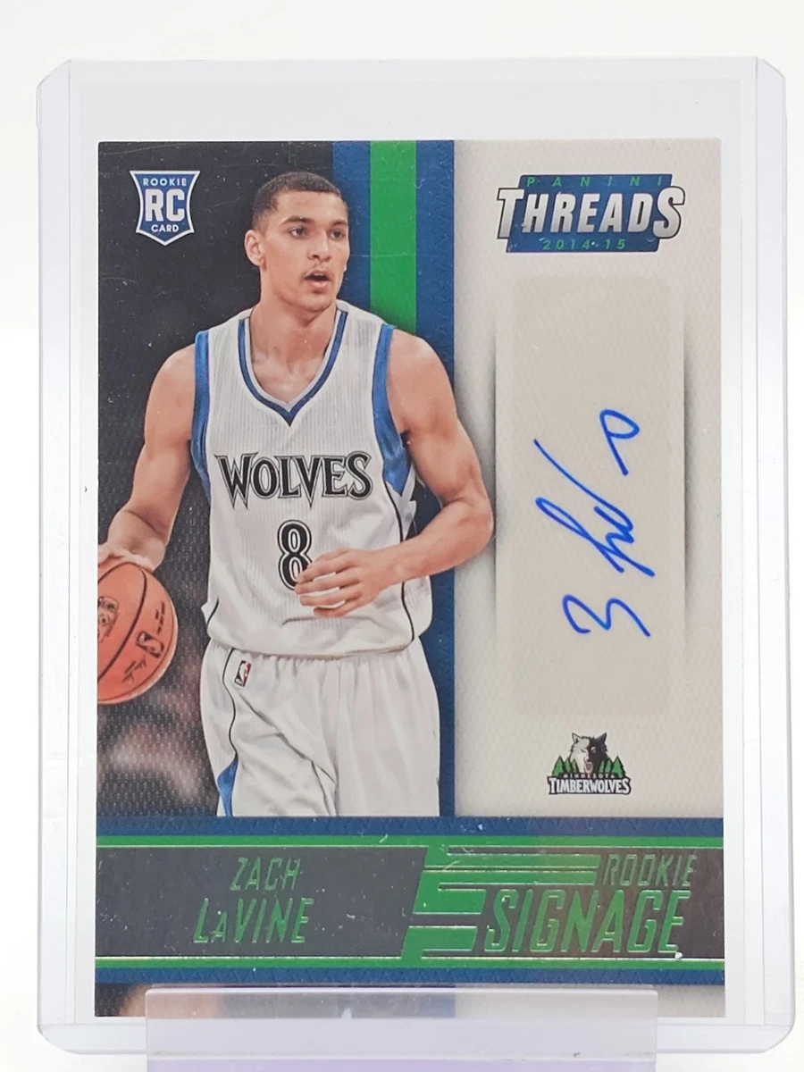 Zach LaVine Sports Trading Card Singles Autographed Basketball for