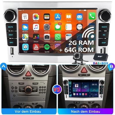 Android15 Autoradio Für Opel Astra H Corsa C D Zafira B Navi DAB+ Carplay GPS BT