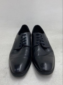 Nordstrom Men's Black Leather Plain Toe Derby Dress Shoes Size 8