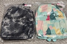 Thirty One Cool for School Backpack LOT OF 2 - Black Tie Dye AND Painted Streaks