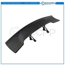 Universal 57 Gt Jdm Spoiler Wing Unpainted Black Abs Aluminum Leg Stem Universal 57 Gt Jdm Spoiler Wing Unpainted Black Abs Aluminum Leg Stem