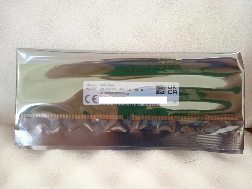 Dell 29NJ4 8GB DDR5 PC5-4800B 4800MHz SK Hynix UDIMM PC5-38400 UR _0.1_6 - Bild 2 von 4